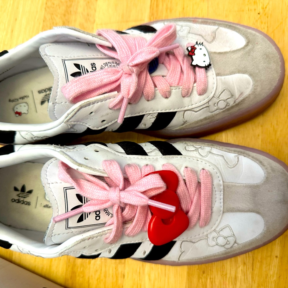 Adidas Hello Kitty Sneakers with Heart Charm